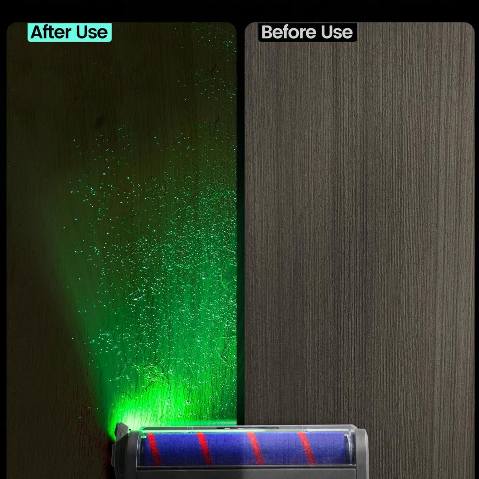 Vacuum Cleaner LED Dust Display Lamp Reveal Pet Hair Cat Dog Fur Light Attachment with Green Light for — view 4