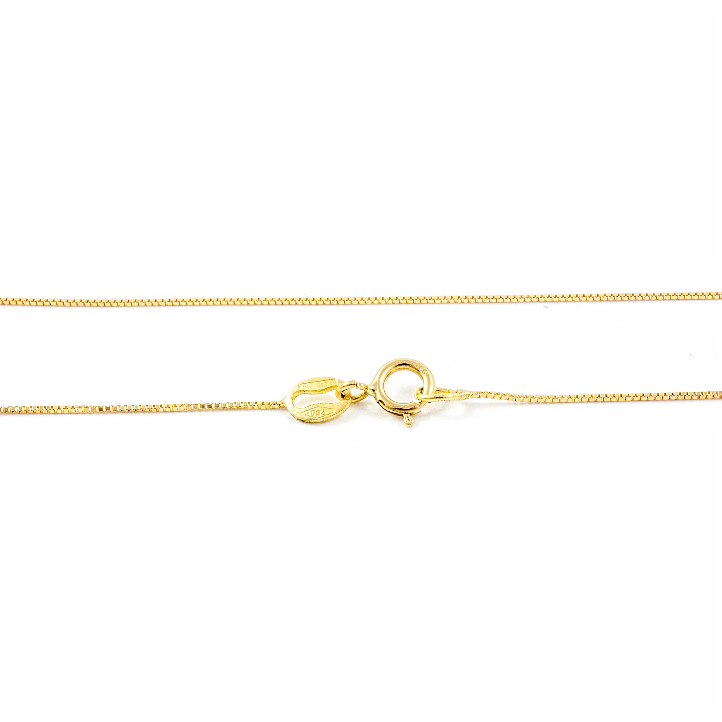 Monde Petit 9k Yellow Gold Venetian Chain Necklace Jewellery (45cm) -
