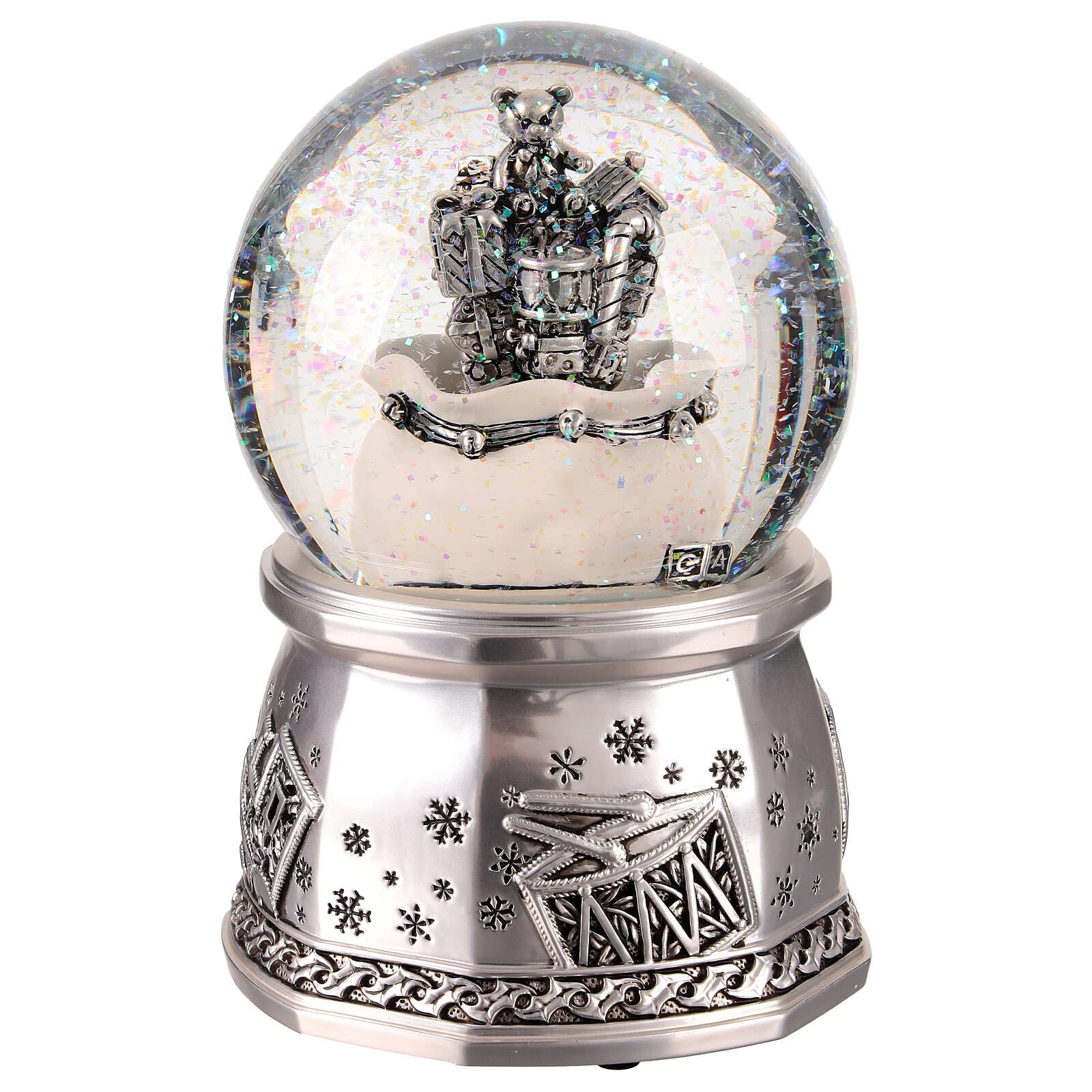 Holyart Bola de Nieve 100 mm Plata Saco Regalos 10x10x15 cm