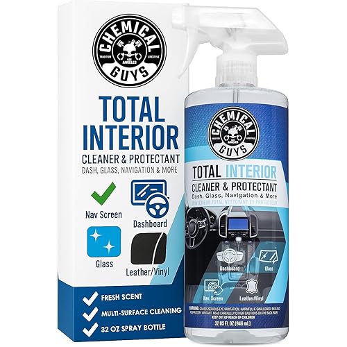 Chemical Guys Total Interior Cleaner and Protectant, Safe for Cars, Trucks, SUVs, Jeeps, Motorcycles, RVs & More, 32 fl oz