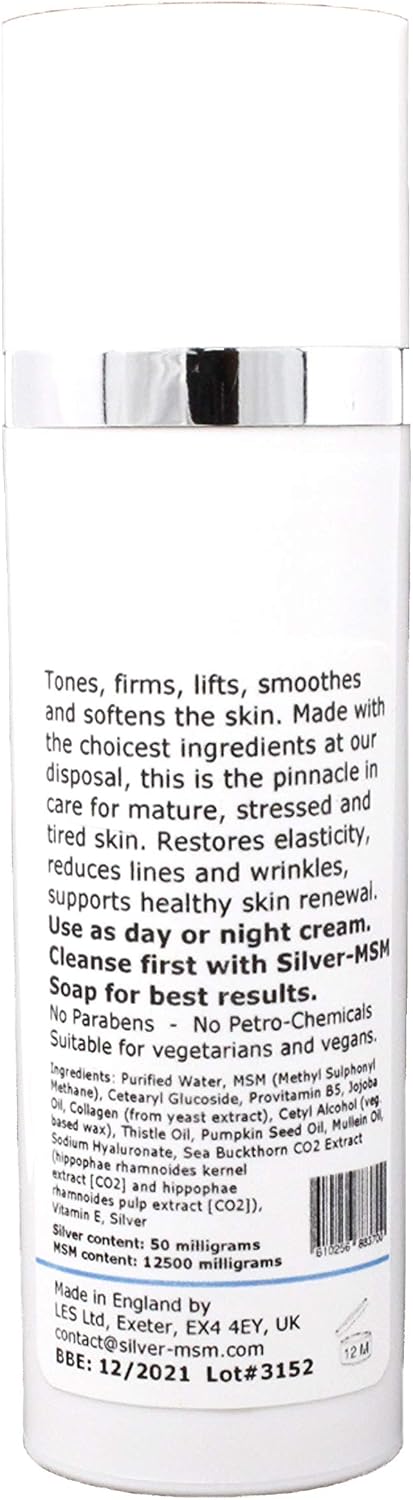 argentum plus - Silver-MSM Regeneration 5in1 Cream 60 ml, 50 ml (Pack of 1) - Image 4