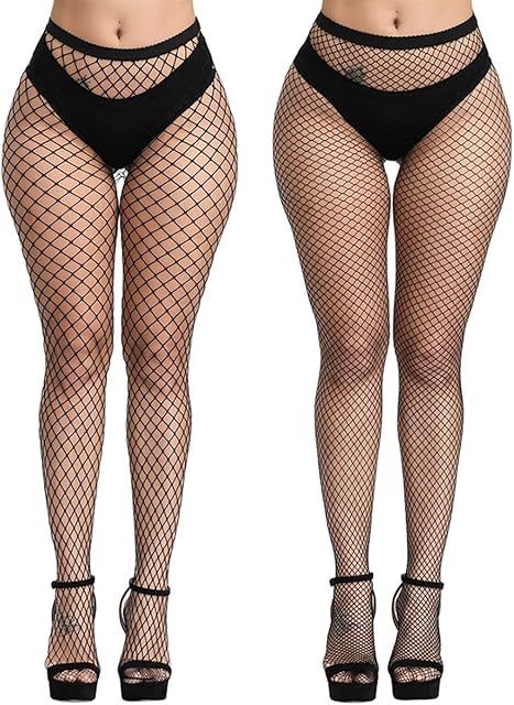 Women's Pantyhose Fishnet Stockings High Stockings High Waist Suspenders Black