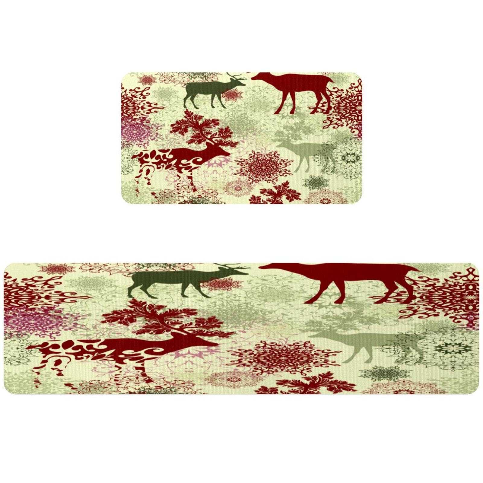Tapis de cuisine antidérapants lot de 2 lavables pour sol propre et sécurisé