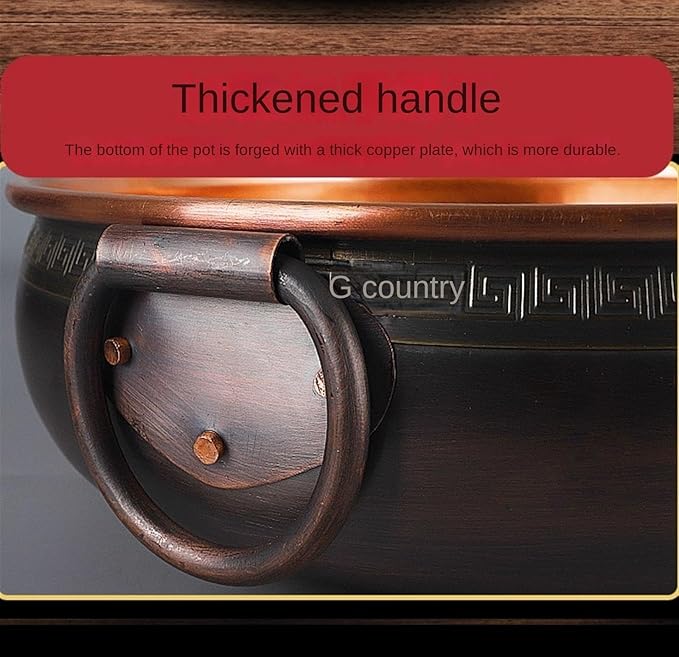 Olla de cobre para inducción Hot Pot Shabu-shabu 26cm XDMINGY miniatura 7