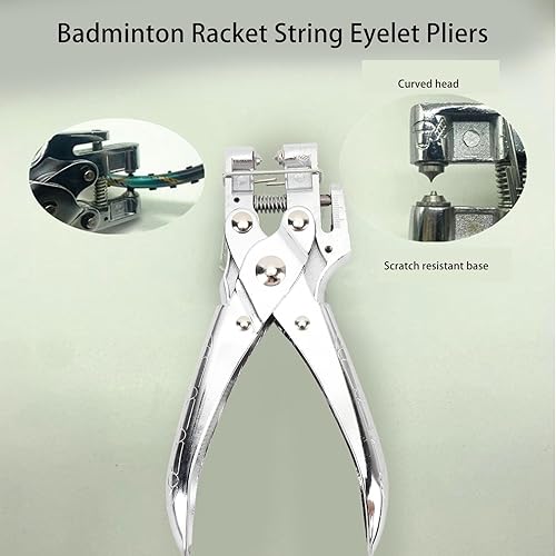 Miniatura 2 de Alicates de cuerda de raqueta de bádminton, acero de eficiencia mejorada, mango ergonómico, alicates de ojal, herramienta de encordado de tenis,