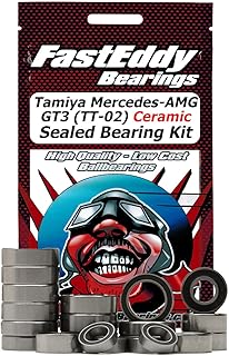 FastEddy Bearings Compatible with Tamiya Mercedes-AMG GT3 (TT-02) Ceramic Sealed Bearing Kit
