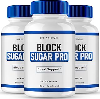 Block Sugar Pro Capsules, Official BlockSugar Pro Advanced Blood Formula Supplement Pills - Maximum Strength, All Natural Healthy Circulation & Stable Levels, BlockSugarPro Reviews (3 Pack)