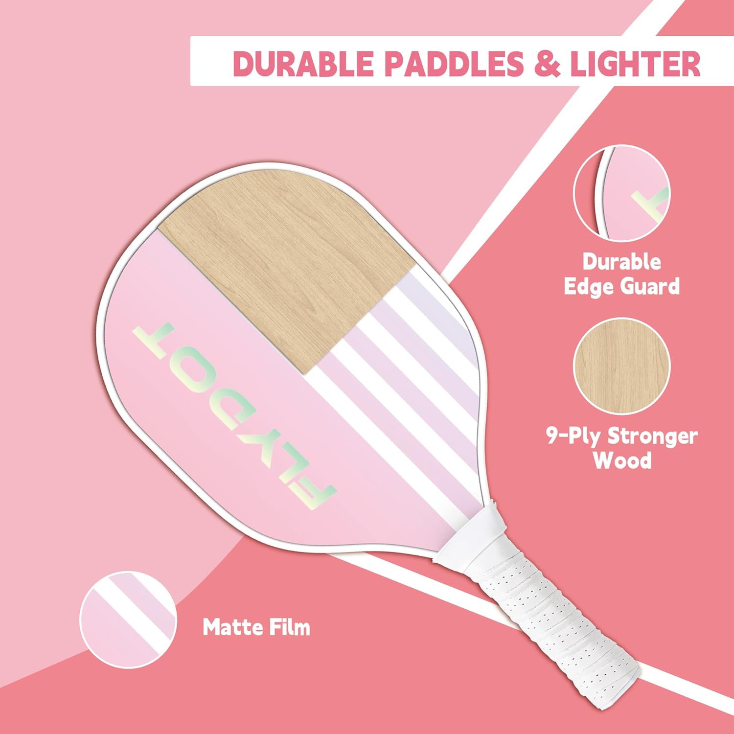 Pickleball Paddles Set of 4,USAPA Approved,4 Indoor&Outdoor Pickleball Balls, Carrying Bag, 4 Cooling Towels,4 Pack Paddles,Pickleball Paddles Pack Gifts for Beginner&Pro