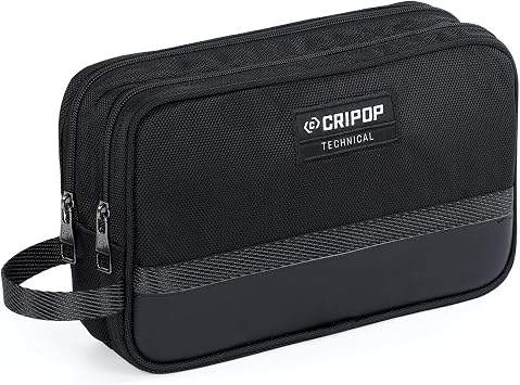 12 Inch Dual Compartments Tool Pouches with Zipper | Heavy-Duty Small Tool Bag, Multipurpose Tools Storage Organizer for Tools and Crafts