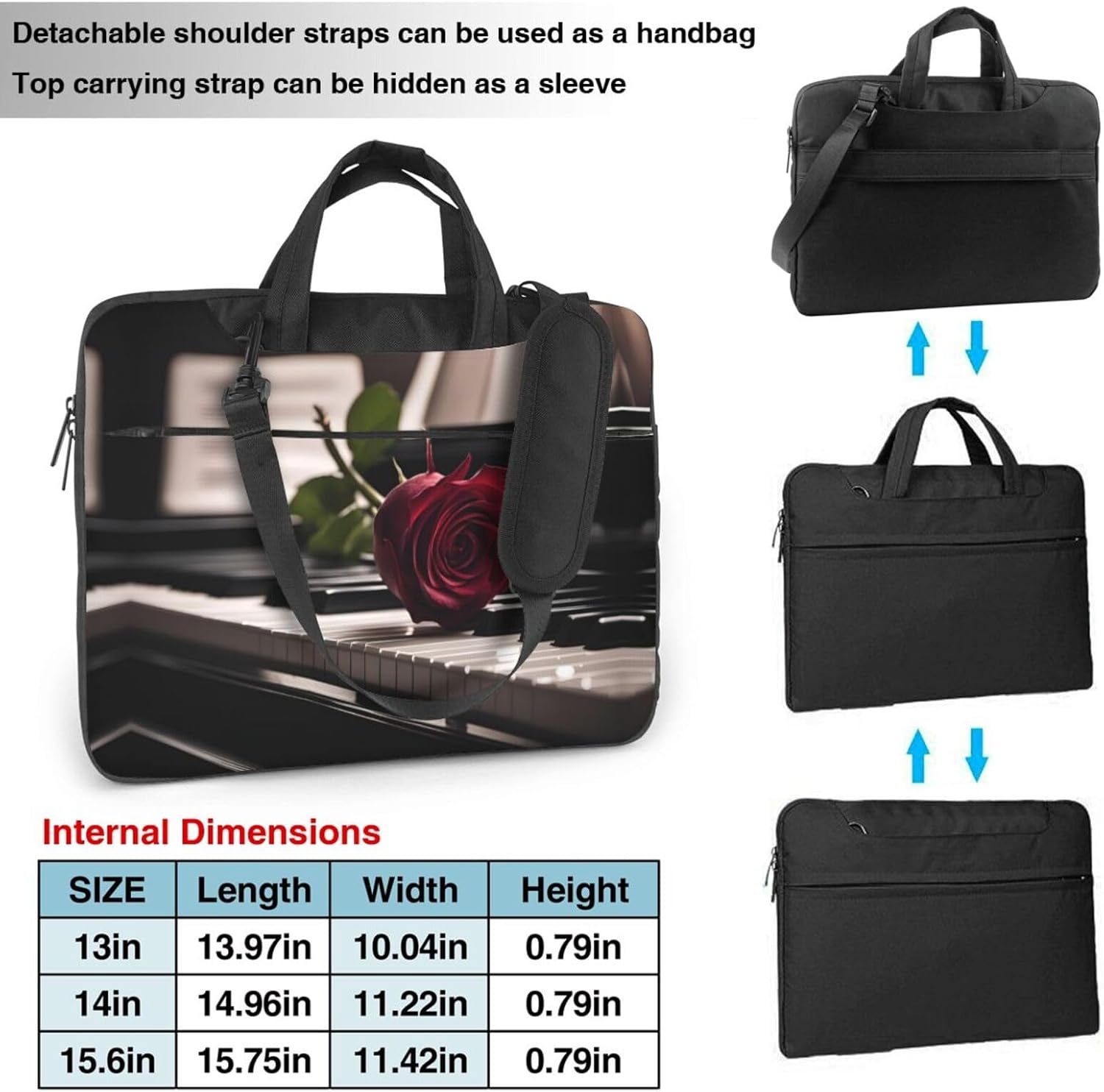 Wild White Daisy Flower Stylish And Lightweight Laptop Messenger Bag,Handbag,Briefcase,Perfect For Business Travel
