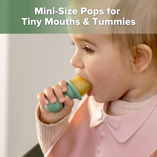 Miniatura 2 de Haakaa Astronaut - Juego de moldes para paletas de hielo  Mini moldes de silicona para paletas de leche materna con palos, diseño antiasfixia, ideal