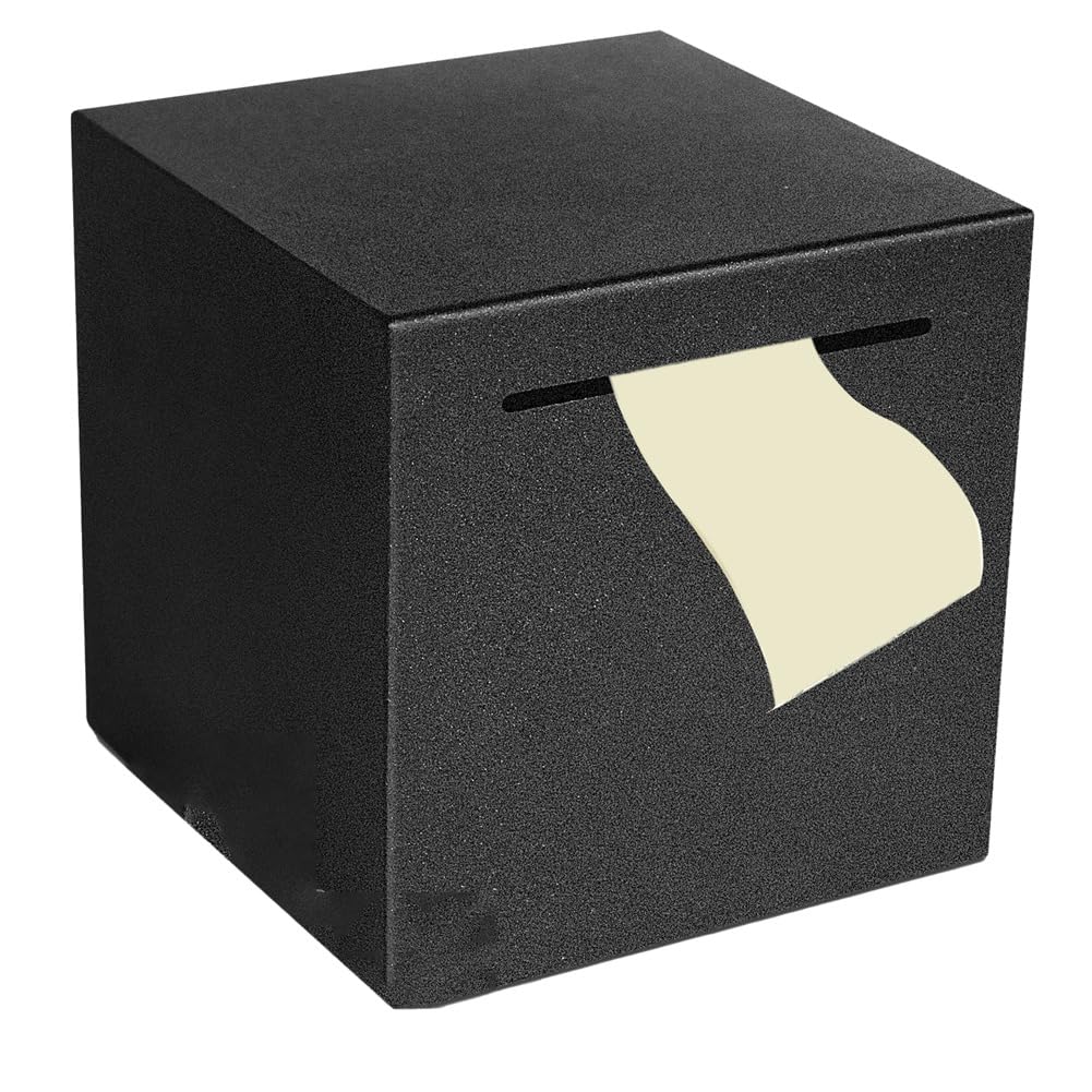 UDSKNV[KSL Black Metal Piggy Bank, Only in, No Out, for Gift