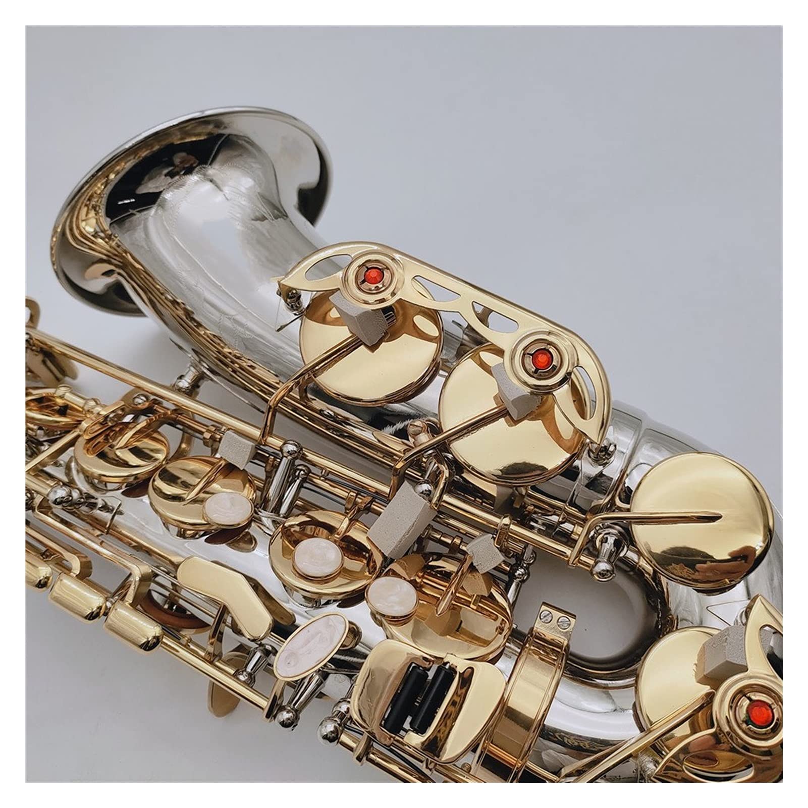 Tenor Sax Alto Sassofono Keys Placcato in Nichelato Keys Strumento A Legna con Cassa Cappotto Sassofono (Color : Tenor Sax Case Canvas)