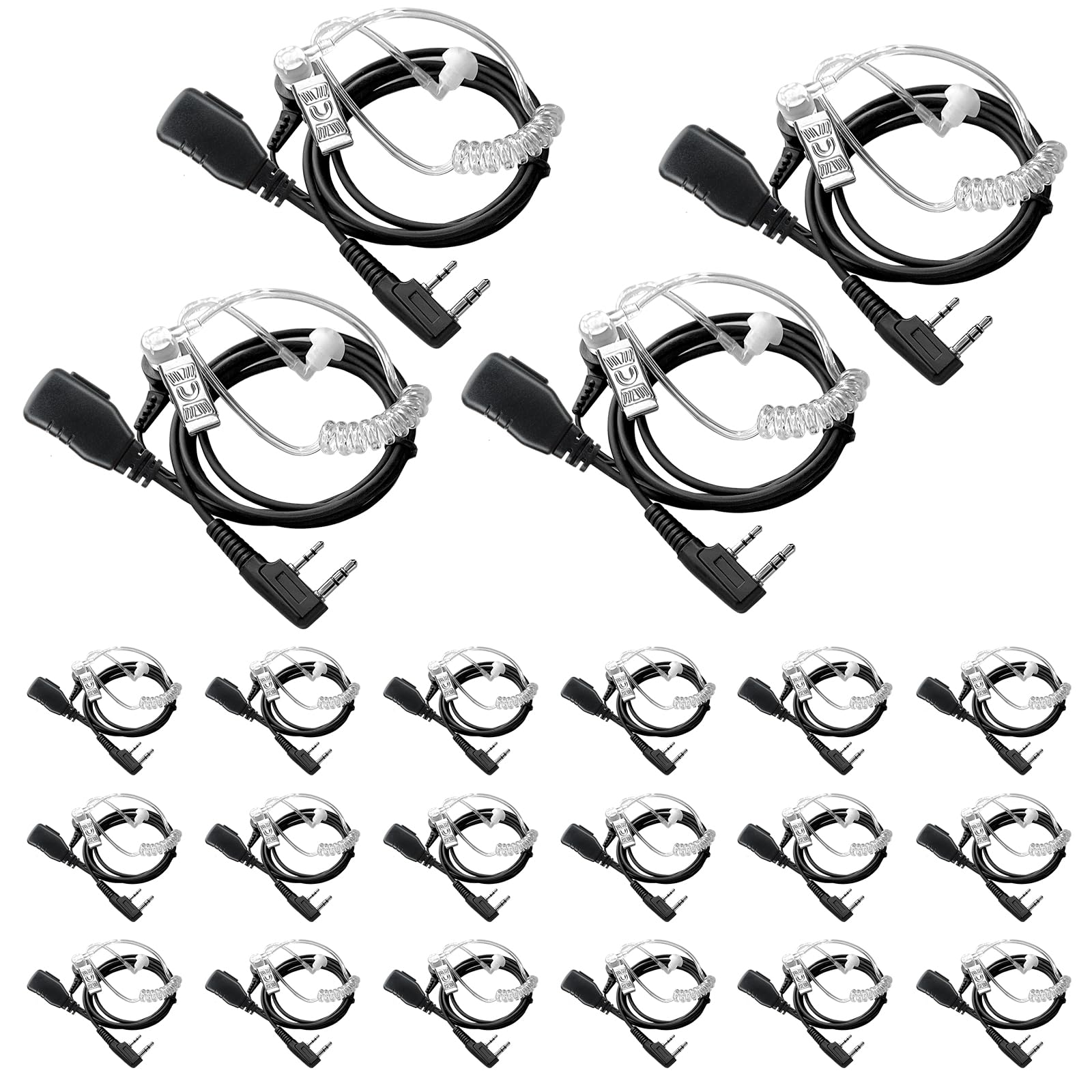 BAOFENG Walkie Talkies Earpiece with Mic Radio Earpiece for Walkie-Talkie 2 Pin Headset K5 Plus 5RM BF-888S UV-5R BF-F8HP PRO AR-152 UV-17R UV-21R DM-32 UV-32 Two Way Radio (12)-image-18