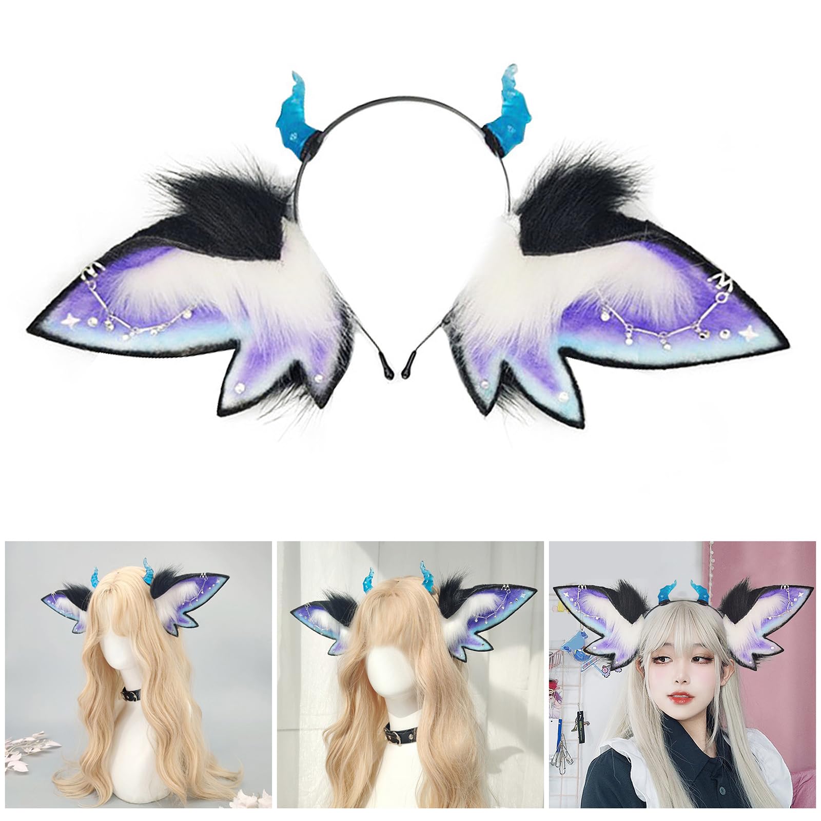 FUYISEN Cartoon Cats Dog Ears Costume Accessory Cosplay Hair Accesories Themed Party Headband For Festivals And Themed Parties