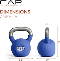 Vista 4 de CAP Barbell Pesa rusa de hierro fundido - Opciones con revestimiento, individuales y conjuntos, múltiples opciones