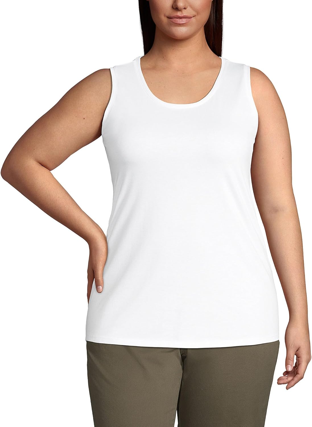Lands’ End Women’s Supima Cotton Tunic Tank Top