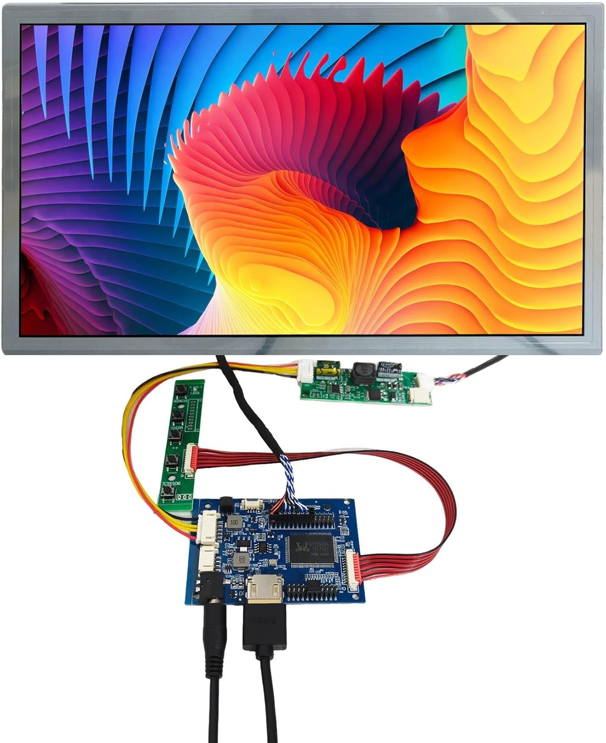 VSDISPLAY 14.1 Inch AA141TC01 1280x800 LCD Screen and H/D Audio Controller Board, 20-Pin LVDS TN Monitor Kit