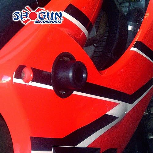 Miniatura 2 de Shogun 1999 2000 2001 2002 2003 2004 2005 2006 compatible con Honda CBR600 F4 F4I Deslizadores de marco negro - 750-3209 - Fabricado en los Estados