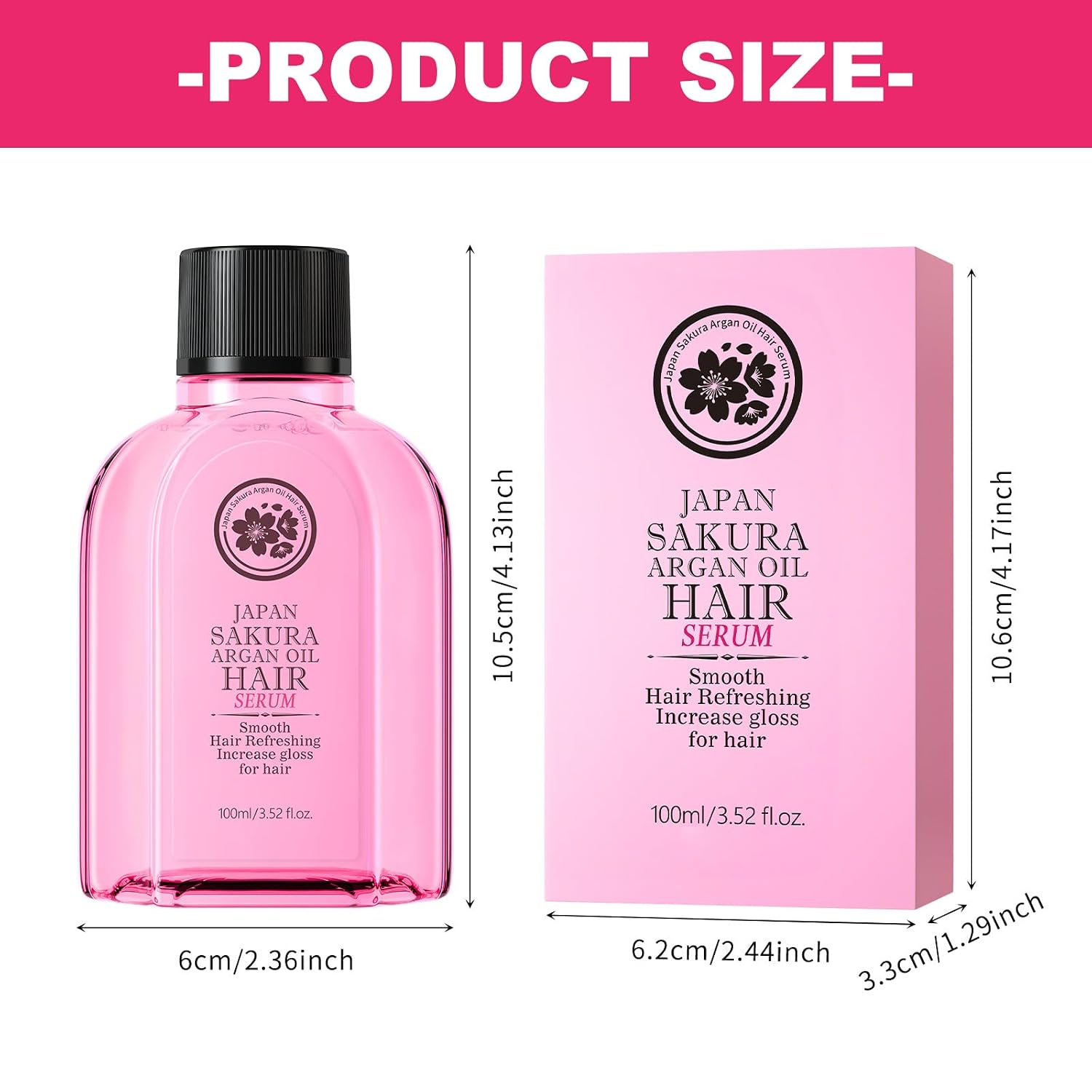 Leave-In Hair Gloss with Argan Oil for Frizz Care