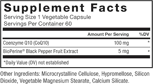 Miniatura 6 de Force Factor CoQ10 100 mg, suplemento de salud cardíaca de coenzima Q10 con absorción mejorada, Coq 10 de grado premium, vegano, sin lácteos, sin