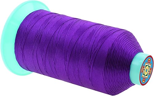 Miniatura 342 de Mandala Crafts Hilos de coser resistentes de nailon consolidado, hilo para tejer jeans de cuero, hilos de tapicería marina al aire libre, Beige