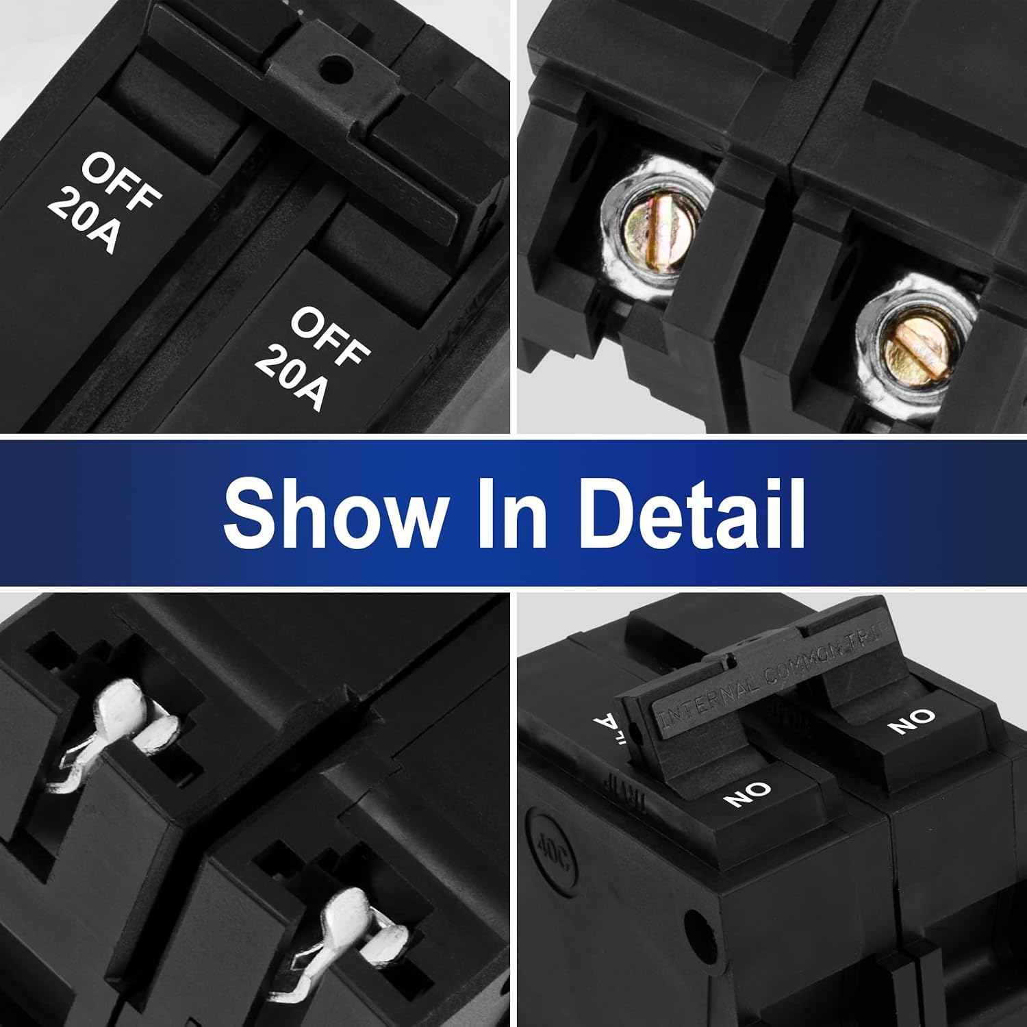 THQL2120 20 Amp 2-Pole Circuit Breaker, 10kAIC, 120/240V, Compatible with GE Thick & Q-Line Series Load Centers, Thermal Magnetic Protection, Plug-in Mount Standard,Fit for General Electric