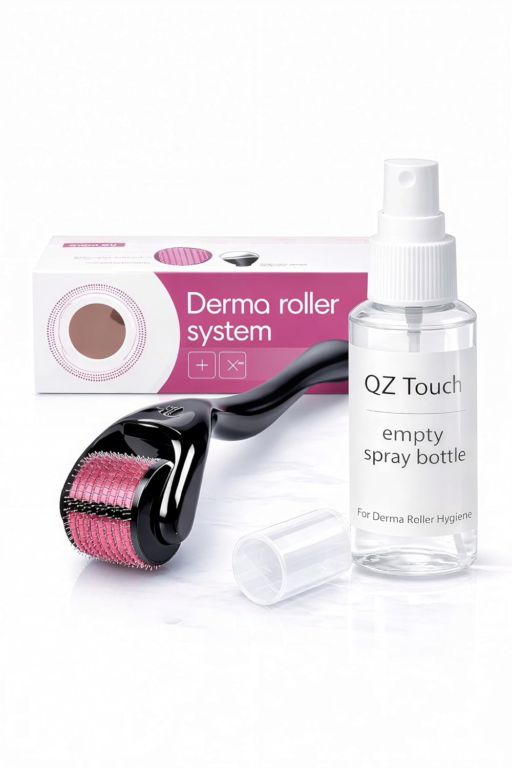 Qz Touch derma roller 0.5mm (540 needles titanium) for hair growth, beard growth & face care | microneedle roller for men ... - Review, Price and Buying Guide