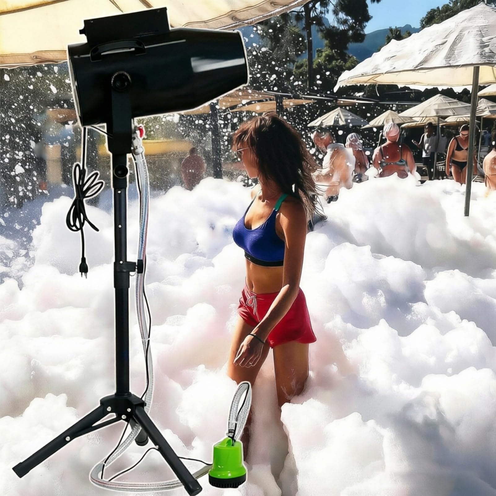 Pnpaea Foam Machine,High Power Foam Maker Cannon,250w/450w Bubble Machine with Spraying Distance 6-8 M,For Party Holiday Birthday Business Celebrations 1500-