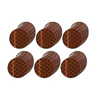 Vista 73 de Adhesivos reflectantes reflectantes de 1 pulgada de diámetro, reflector, impermeable, cinta adhesiva de advertencia de alta visibilidad