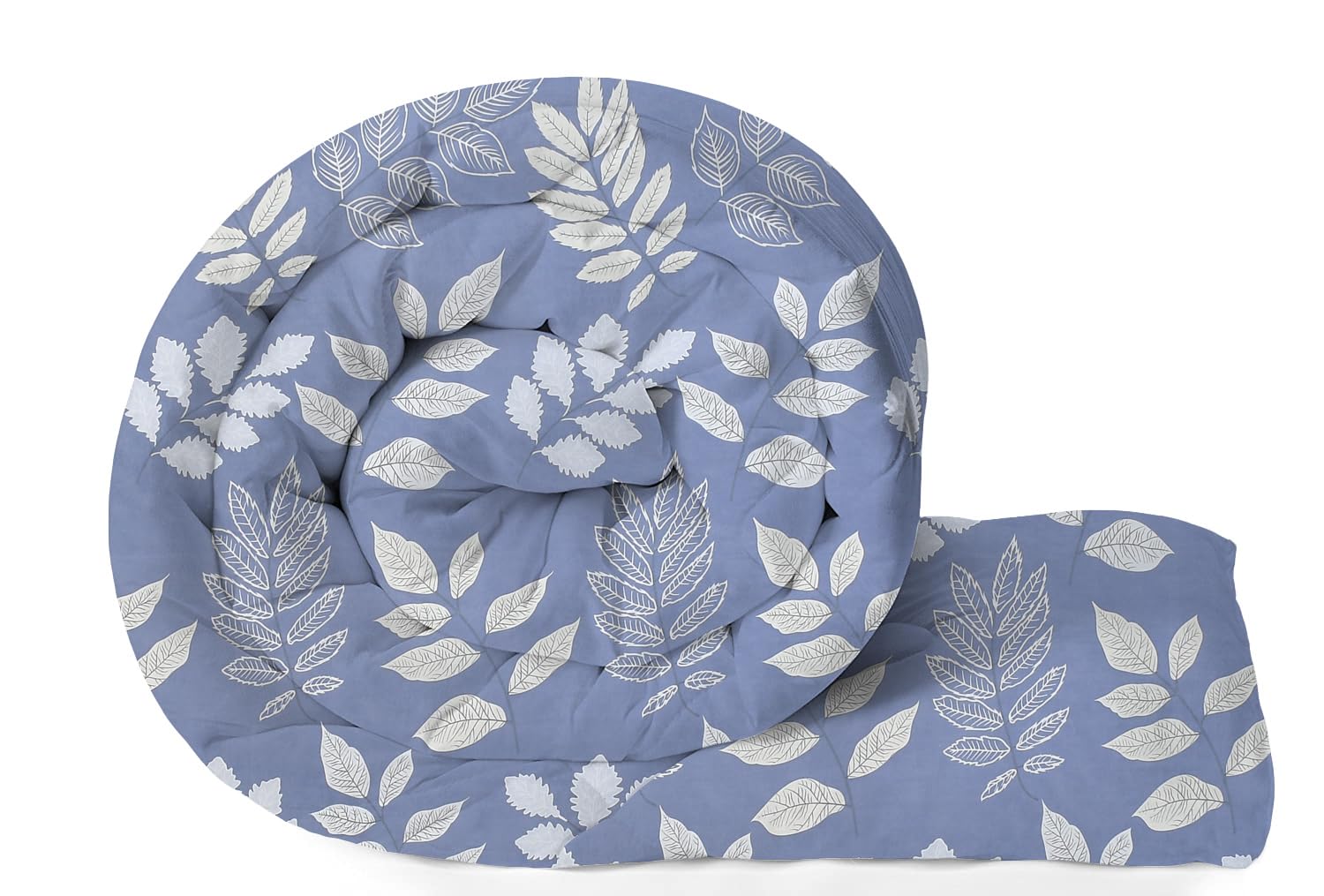 VAS COLLECTIONS 220 GSM Microfiber Reversible AC Comforter |Quit | Blanket | Duvets for Single Bed 180Tc (60x90 Inches, Light Blue and Grey)-image-46