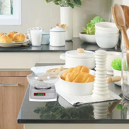 Miniatura 2 de EXCEART Pesar barcos Platos de pesaje de plástico para verter bandeja de lancha, recipiente de plato de laboratorio, báscula electrónica, bandeja de