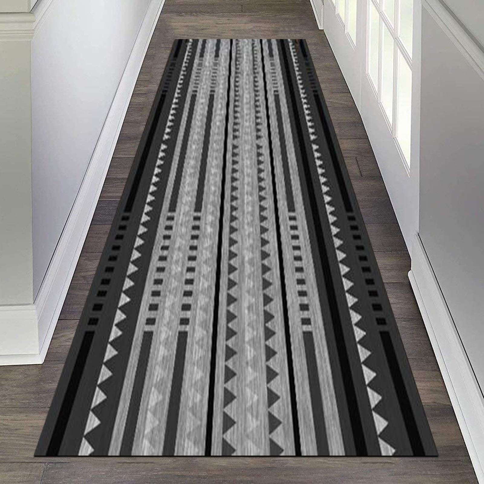 HLUONGTN Hallway Runner Rug, Hall Runners Non Slip Extra Long Carpet Runners/120X100Cm