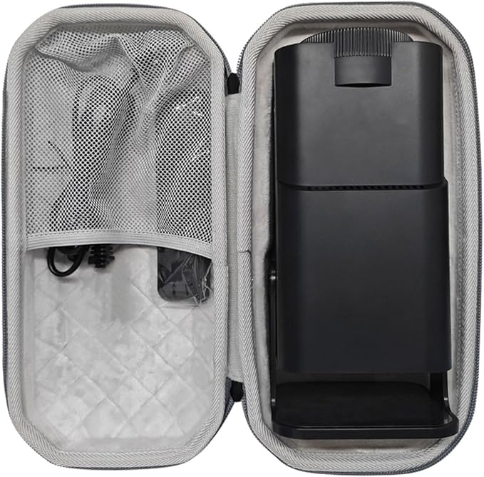 Estuche rígido para transporte al aire libre de proyectores portátiles, bolsa de almacenamiento y protección miniatura 7