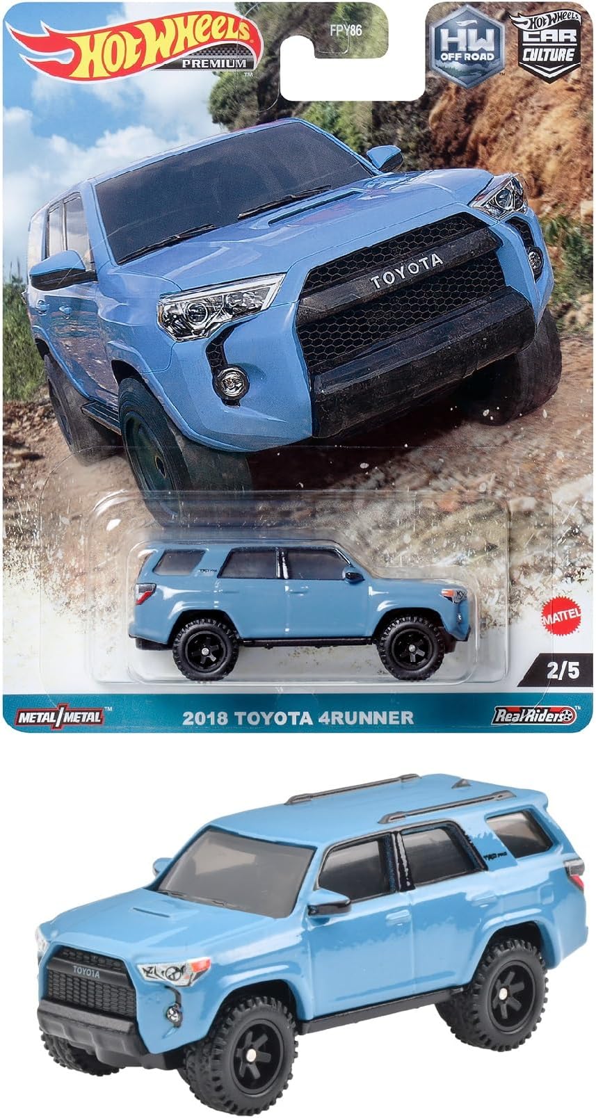 Hot Wheels Car Culture Off Road - 2018 Toyota 4Runner [3 Years and Up] HKC73