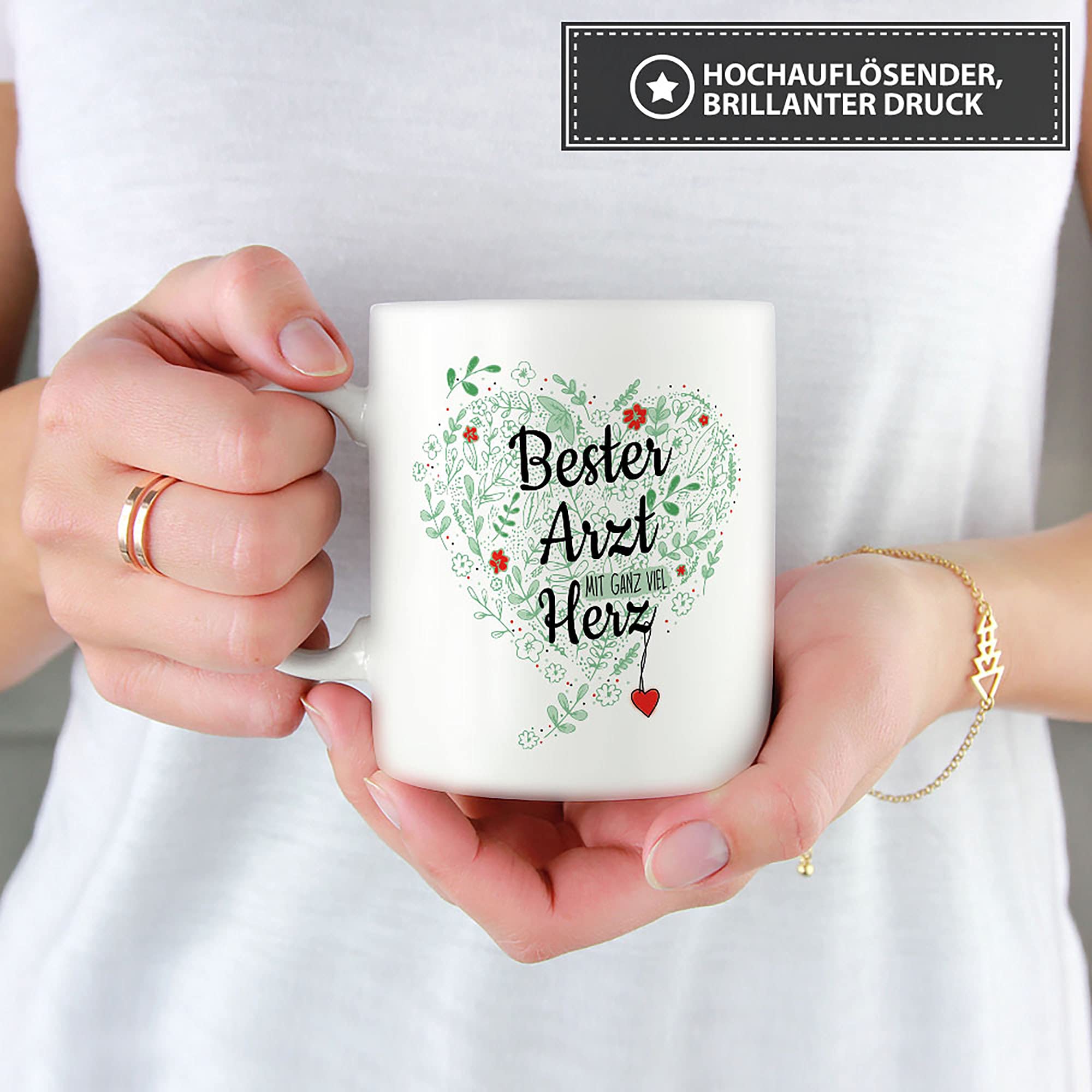 „Bester Arzt“ Tasse – 300 Ml Keramik, Spülmaschinenfest
