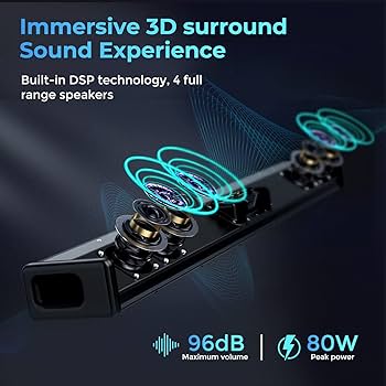 Amazon.com: OXS S3 Sound Bars for TV, Home Theater Audio with