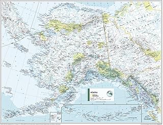 National Geographic Maps: Alaska Wall Map - Compact - 21 x 16 inches