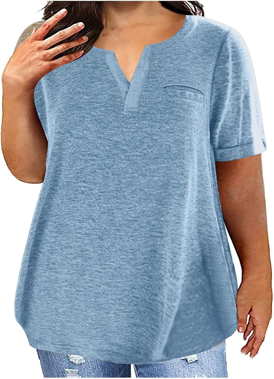 plus size tunic workout tops