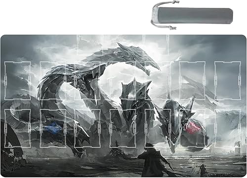 Miniatura 10 de sabermaster Yugioh - Alfombrilla de juego para competición de videojuegos, carpeta de tarjetas de 23.6 x 13.7 pulgadas (1)