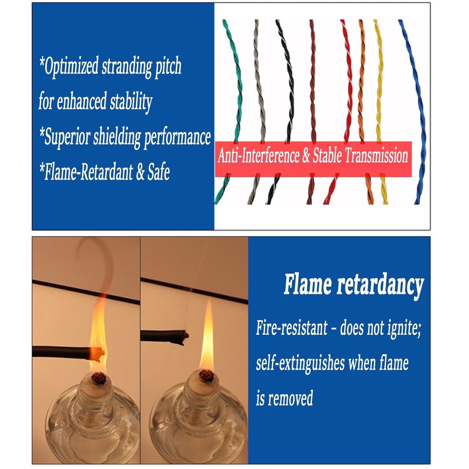 8-adriges Geschirmtes Twisted-Kabel 16/18/20/22/24AWG, Flexibles Kupfer