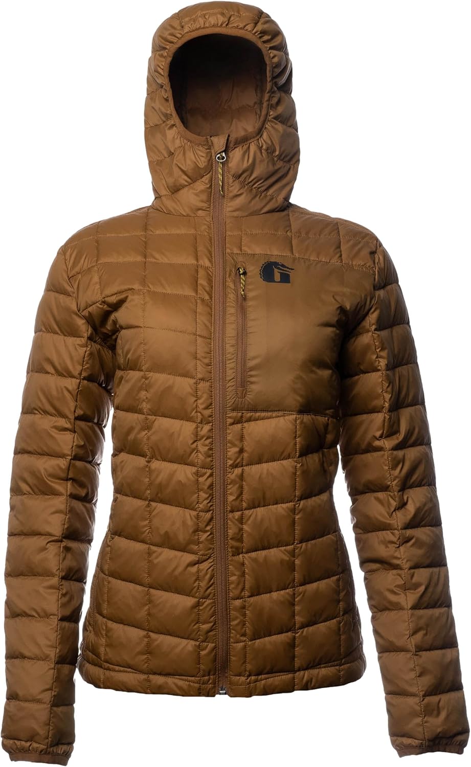Gator Waders Womens Cumulus Jacket - Insulated Lightweight Windproof Hunting Puffer with Hood - Rated for 0-45°F Cold Weather