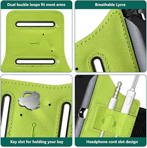 Miniatura 5 de VUP Brazalete giratorio de 360 para iPhone 13Pro MaxProMini1211SEXsXRX87Plus, se adapta a todos los teléfonos inteligentes de 4 a 6.7 pulgadas, con