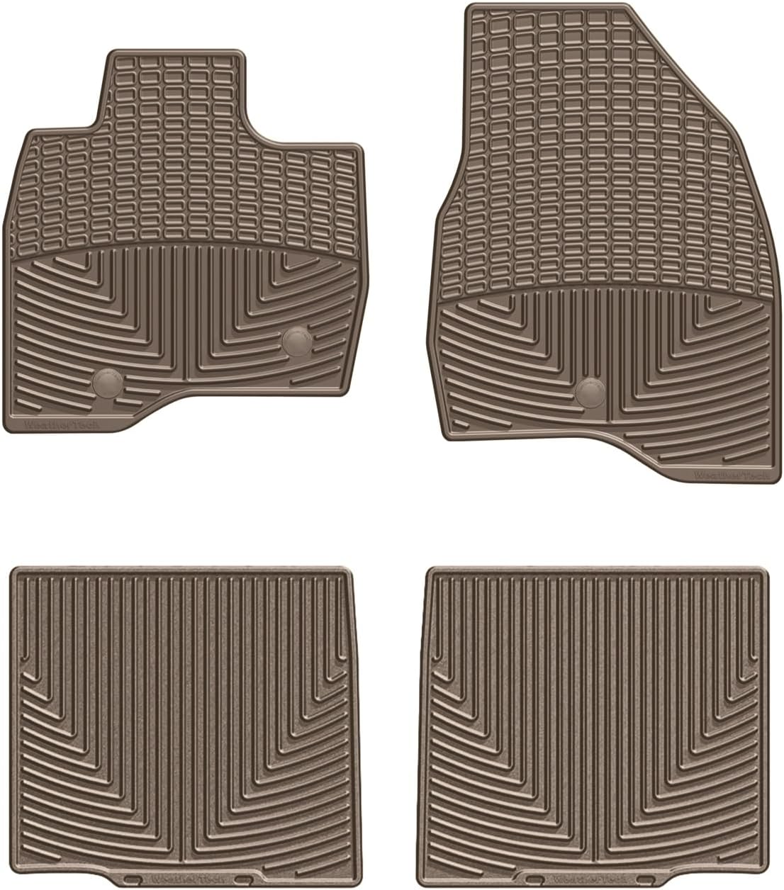 WeatherTech All-Weather Floor Mats for Ford Explorer 1st & 2nd Row (W403-W231), Black