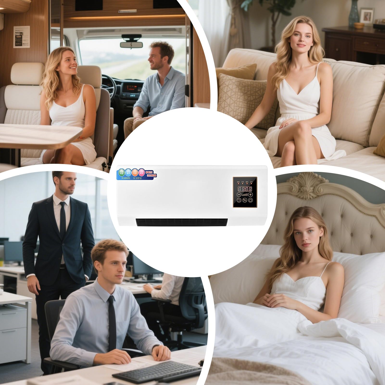 Aria Condizionata Senza Condotti | Refrigeratore Con Telecomando,Da Parete Per Camera Da Letto E Soggiorno Con Telecomando