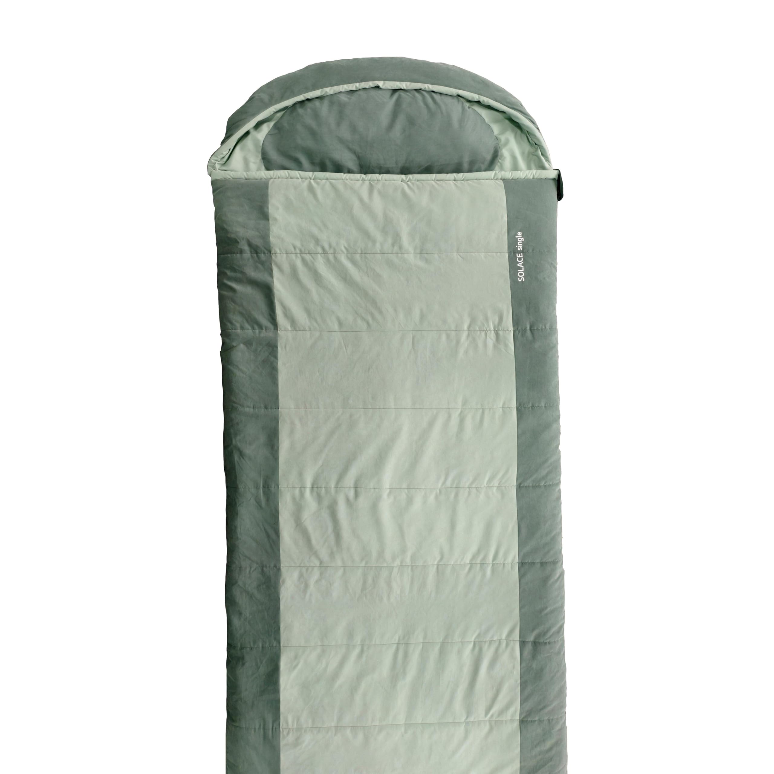 Berghaus Solace Single Sleeping Bag with Built-In Pillow & Carry Bag