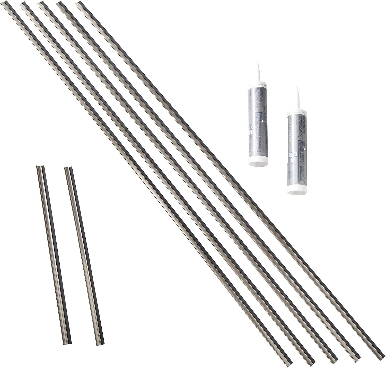 FASÄDE Large Profile Backsplash Accessory Kit in Brushed Nickel