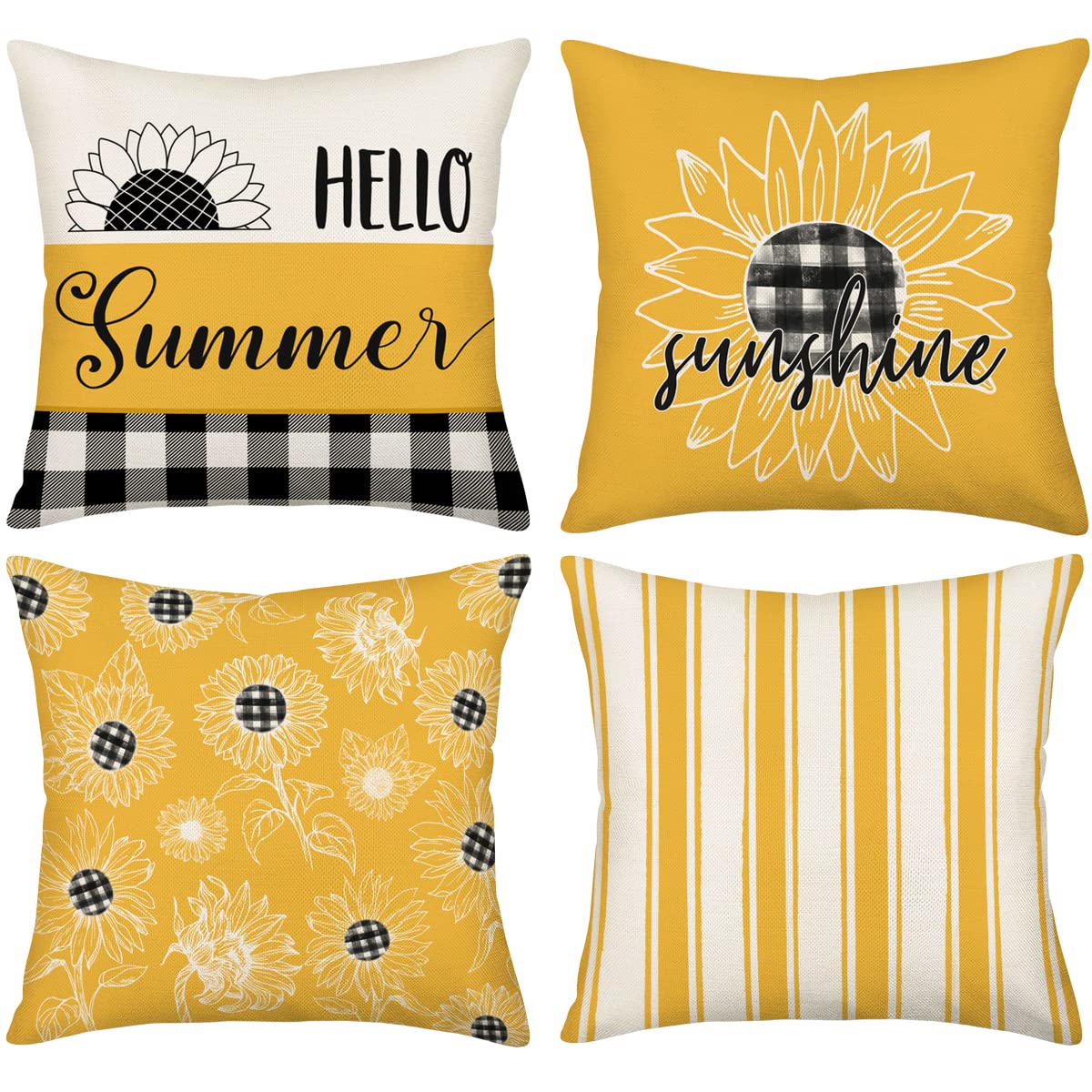 Amazon.co.jp: Yameeta ハローサマーサンシャイン クッションカバー