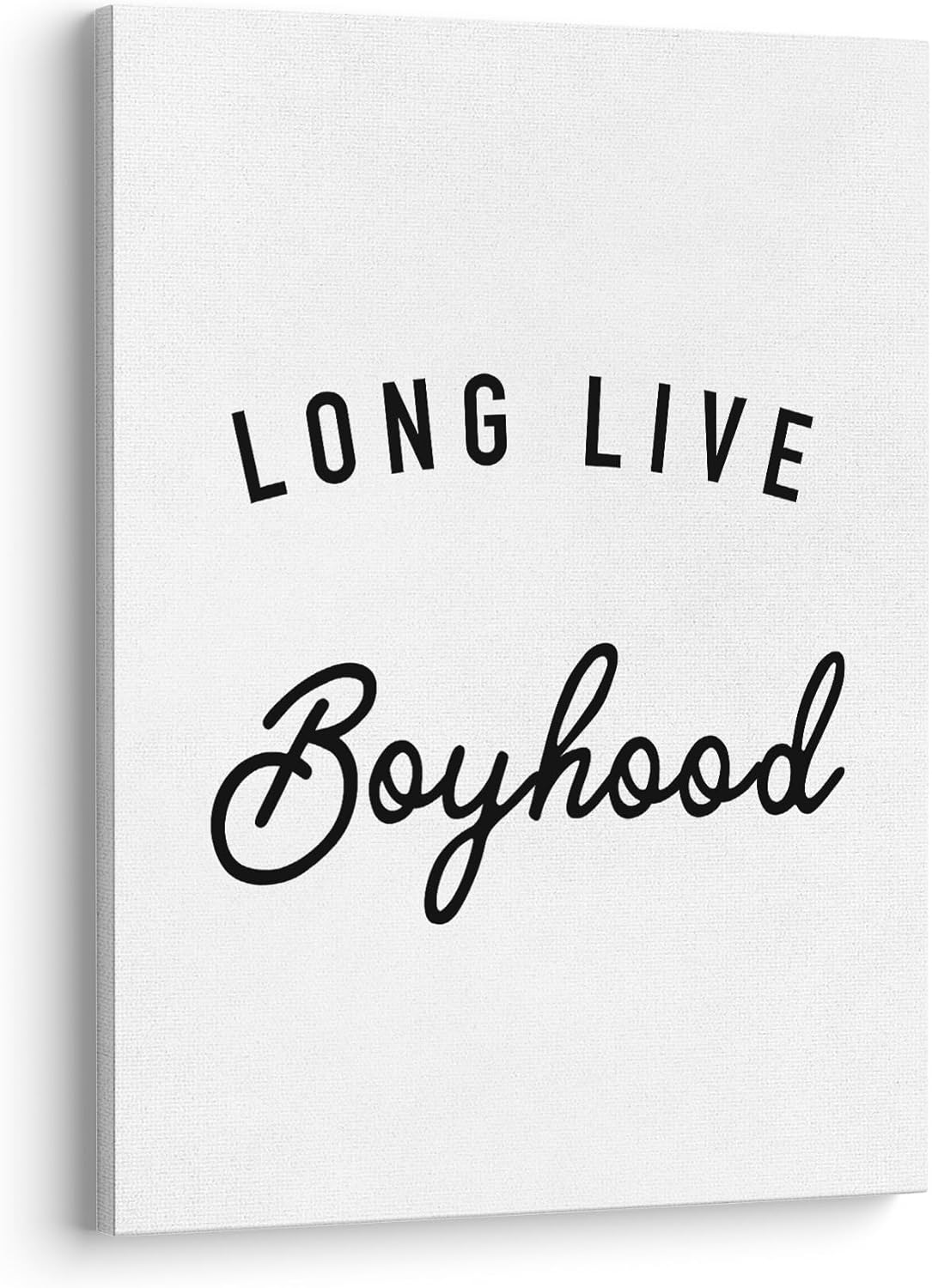 XWELLDAN Long Live Boyhood Boy Nursery Wall Art Canvas