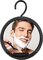 Vista 3 de MIRRORVANA Espejo de ducha portátil sin niebla para afeitarse con gancho colgable, soporte para maquinilla de afeitar y espejo de ducha colgante sin